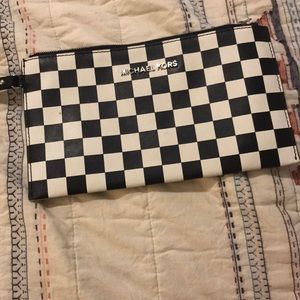 Michael Kors jet set checkerboard wristlet